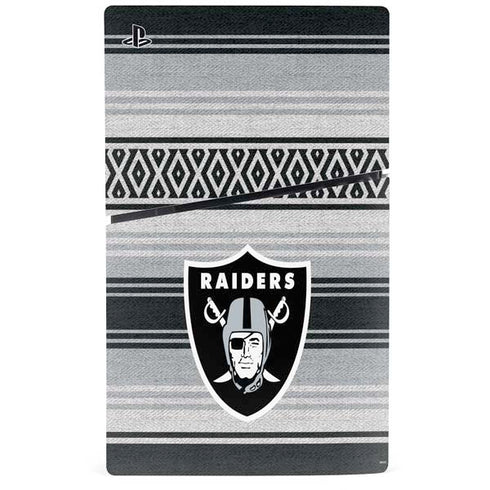 NFL Las Vegas Raiders Trailblazer PS5 Slim Disk Console Skin