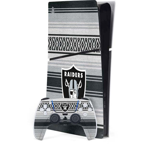 NFL Las Vegas Raiders Trailblazer PS5 Slim Digital Edition Console Skin