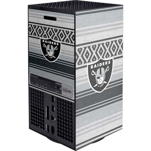 NFL Las Vegas Raiders Trailblazer Xbox Series X Console Skin