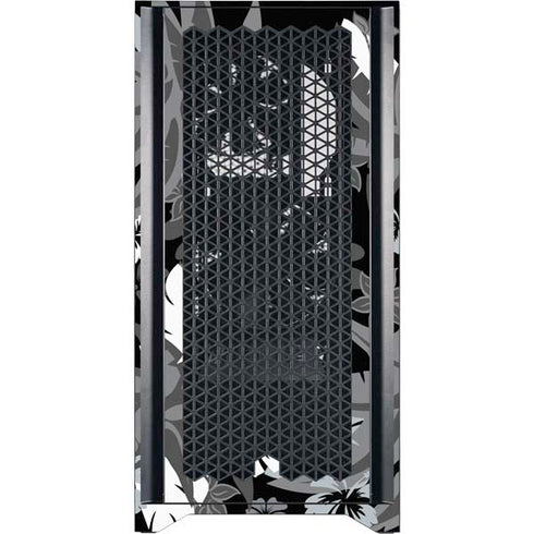 NFL Las Vegas Raiders Tropical Print Corsair 4000D Tempered Glass Mid-Tower ATX Case Skin