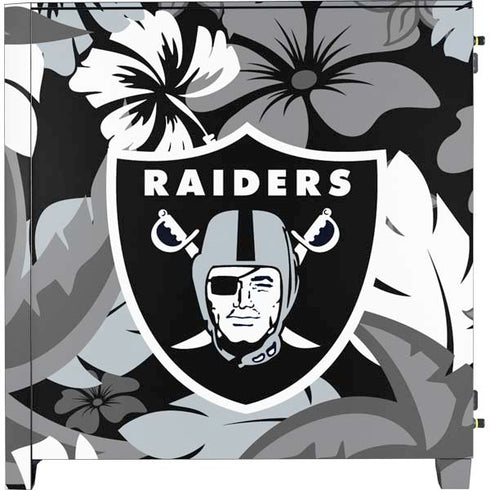 NFL Las Vegas Raiders Tropical Print Corsair 4000D Tempered Glass Mid-Tower ATX Case Skin