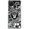 NFL Las Vegas Raiders Tropical Print Galaxy A12 Clear Case