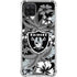 NFL Las Vegas Raiders Tropical Print Galaxy A12 Clear Case
