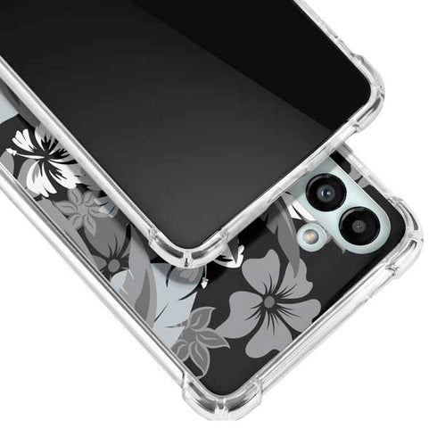 NFL Las Vegas Raiders Tropical Print Galaxy A13 5G Clear Case