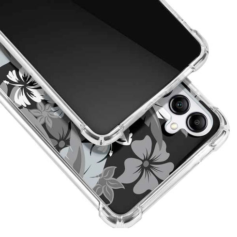 NFL Las Vegas Raiders Tropical Print Galaxy A14 5G Clear Case