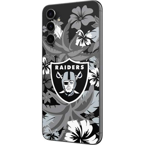 NFL Las Vegas Raiders Tropical Print Galaxy A14 5G Skin