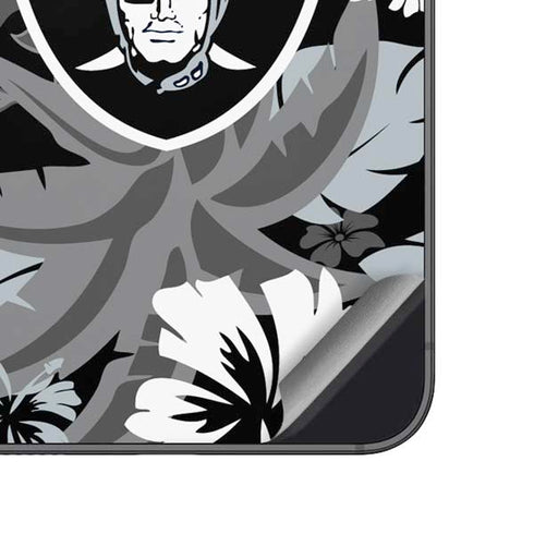 NFL Las Vegas Raiders Tropical Print Galaxy A14 5G Skin