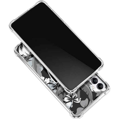 NFL Las Vegas Raiders Tropical Print Galaxy A15 5G Clear Case