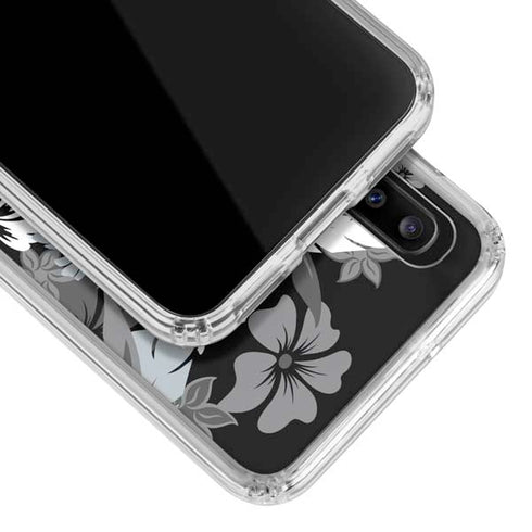 NFL Las Vegas Raiders Tropical Print Galaxy A30 Clear Case