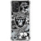 NFL Las Vegas Raiders Tropical Print Galaxy A72 5G Clear Case