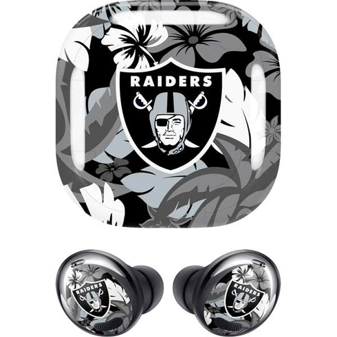 NFL Las Vegas Raiders Tropical Print Galaxy Buds Pro Skin