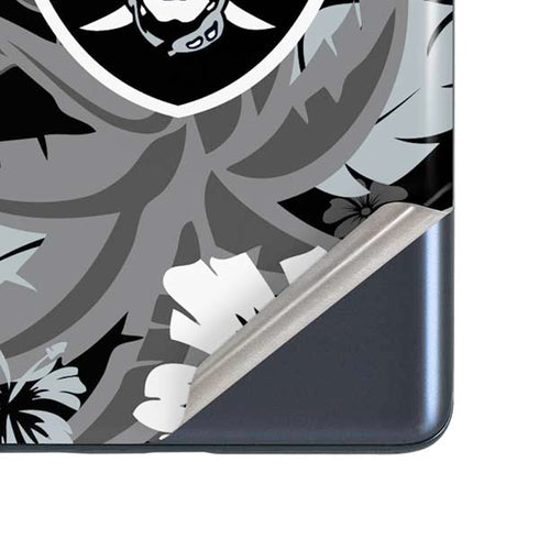 NFL Las Vegas Raiders Tropical Print Galaxy S20 Fan Edition Skin