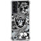 NFL Las Vegas Raiders Tropical Print Galaxy S21 5G Clear Case