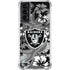 NFL Las Vegas Raiders Tropical Print Galaxy S21 5G Clear Case