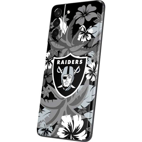 NFL Las Vegas Raiders Tropical Print Galaxy S21 5G Skin