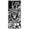 NFL Las Vegas Raiders Tropical Print Galaxy S21 FE Clear Case