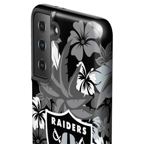 NFL Las Vegas Raiders Tropical Print Galaxy S21 Plus 5G Pro Case