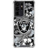 NFL Las Vegas Raiders Tropical Print Galaxy S21 Ultra 5G Clear Case