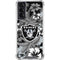 NFL Las Vegas Raiders Tropical Print Galaxy S22 Clear Case