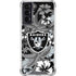 NFL Las Vegas Raiders Tropical Print Galaxy S22 Clear Case