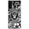NFL Las Vegas Raiders Tropical Print Galaxy S22 Plus Clear Case
