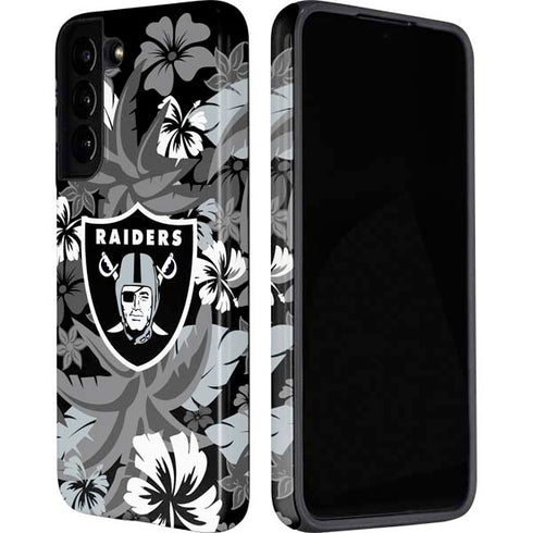 NFL Las Vegas Raiders Tropical Print Galaxy S22 Plus Pro Case