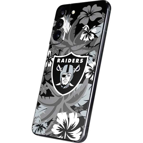 NFL Las Vegas Raiders Tropical Print Galaxy S22 Plus Skin