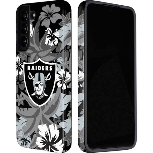 NFL Las Vegas Raiders Tropical Print Galaxy S22 Pro Case