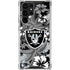 NFL Las Vegas Raiders Tropical Print Galaxy S22 Ultra Clear Case