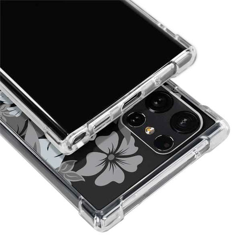 NFL Las Vegas Raiders Tropical Print Galaxy S22 Ultra Clear Case