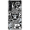 NFL Las Vegas Raiders Tropical Print Galaxy S23 Clear Case