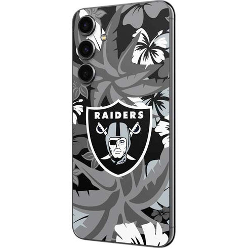 NFL Las Vegas Raiders Tropical Print Galaxy S23 FE Skin