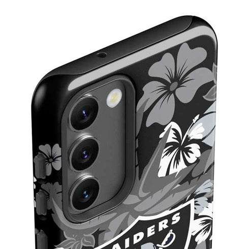 NFL Las Vegas Raiders Tropical Print Galaxy S23 Plus Pro Case