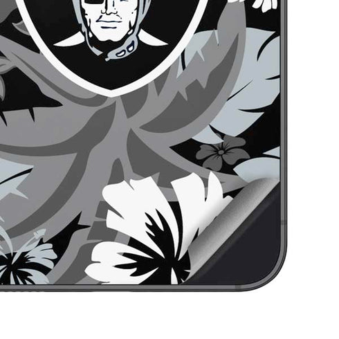 NFL Las Vegas Raiders Tropical Print Galaxy S23 Plus Skin