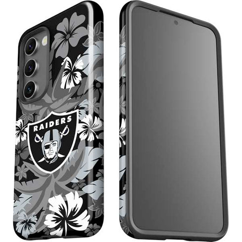 NFL Las Vegas Raiders Tropical Print Galaxy S23 Pro Case