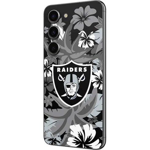NFL Las Vegas Raiders Tropical Print Galaxy S23 Skin