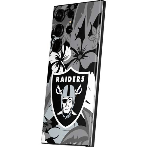 NFL Las Vegas Raiders Tropical Print Galaxy S23 Ultra Skin