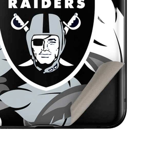NFL Las Vegas Raiders Tropical Print Galaxy Z Flip Skin
