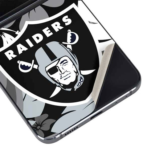 NFL Las Vegas Raiders Tropical Print Galaxy Z Flip5 5G Skin