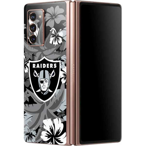 NFL Las Vegas Raiders Tropical Print Galaxy Z Fold2 5G Skin