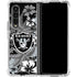 NFL Las Vegas Raiders Tropical Print Galaxy Z Fold4 5G Clear Case