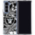 NFL Las Vegas Raiders Tropical Print Galaxy Z Fold5 5G Clear Case
