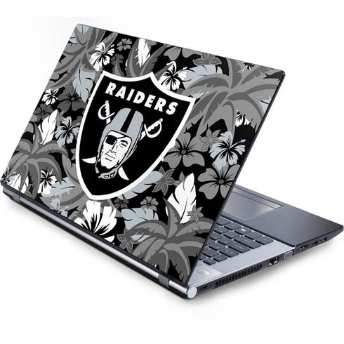 NFL Las Vegas Raiders Tropical Print Generic Laptop Skin