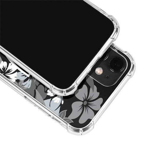 NFL Las Vegas Raiders Tropical Print iPhone 12 Clear Case