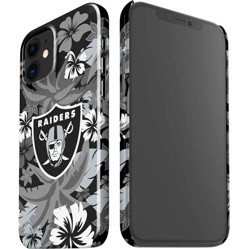 NFL Las Vegas Raiders Tropical Print iPhone 12 Mini Lite Case