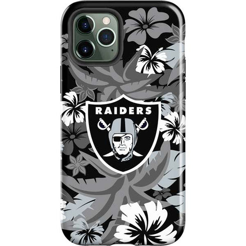 NFL Las Vegas Raiders Tropical Print iPhone 12 Pro Impact Case