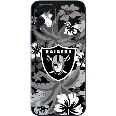 NFL Las Vegas Raiders Tropical Print iPhone 12 Skin