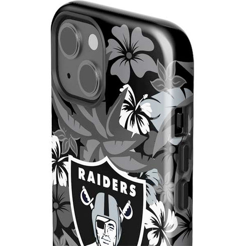 NFL Las Vegas Raiders Tropical Print iPhone 13 Impact Case