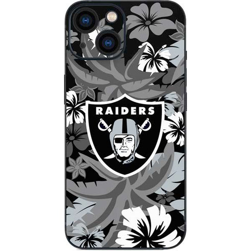 NFL Las Vegas Raiders Tropical Print iPhone 13 Mini Skin
