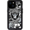 NFL Las Vegas Raiders Tropical Print iPhone 13 Mini Waterproof Case